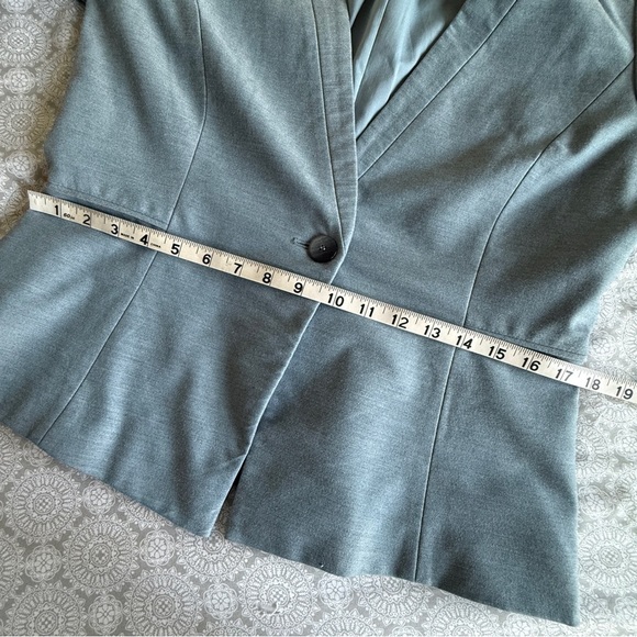 Antonio Melani Slate Blue One-Button Blazer Jacket Size 10 - Picture 9 of 11